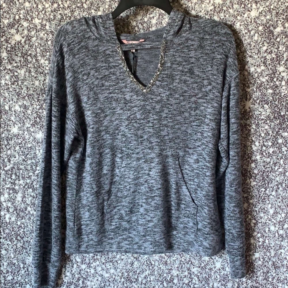 New ladies long sleeve blue sweater XS